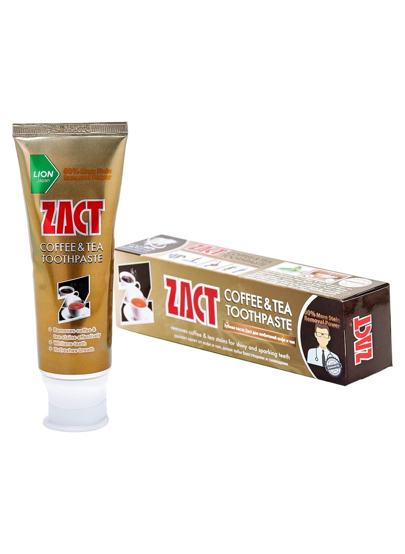 Lion Stain Fighter Toothpaste For Tea & Coffee Drinkers White Teeth by Zact Lion
