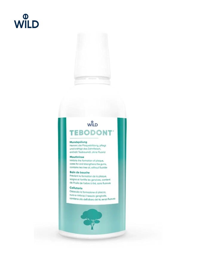Tebodont Mouthwash – 500ml | Tea Tree Oil-Based, Fluoride-Free, Alcohol-Free