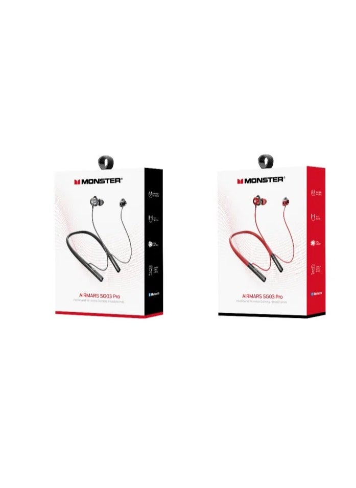 AIRMARS SGO3 Pro Wireless Earphone Bluetooth Magnetic attraction Neckband Headphone Waterproof HIFI Sound Sport Headset