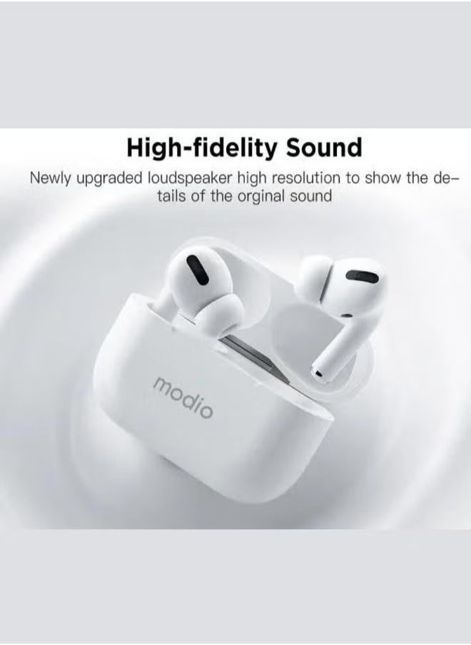 Premium Deep Bass Wireless Bluetooth Headset D3 – True Wireless Stereo Earbuds with Bluetooth 5.3, Noise Isolation, Built-in Mic, Smart Touch Controls, and Portable Charging Case – Lightweight TWS Earphones for Android & iOS Devices – Hi-Fi Stereo Sound