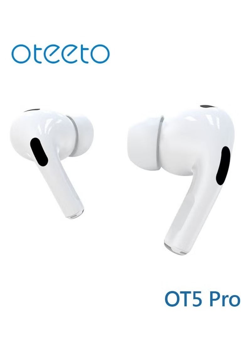 OT5 Pro Wireless Earbuds with Smart Display – Advanced Noise Cancellation, Hi-Fi Sound Quality, Touch Controls, 30+ Hours Playtime, and Quick Charging – Designed for iPhones, iPads & Bluetooth Devices – Comfortable & Lightweight for Daily Use