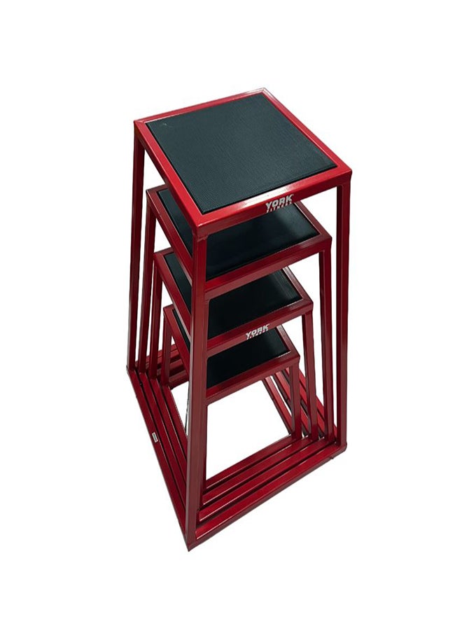 York Plyometric Boxes Red/Black Qt1005C