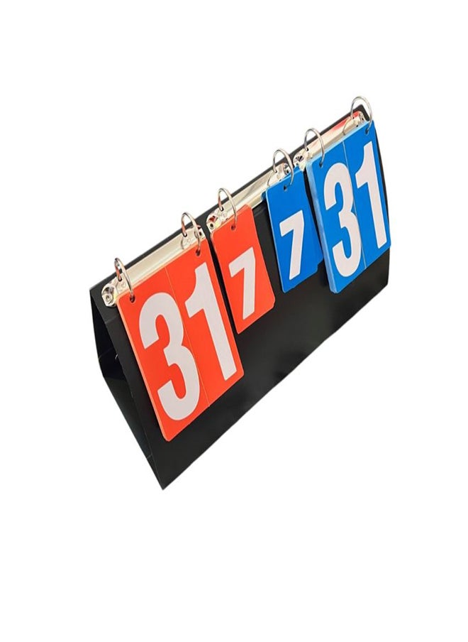 TA SPORT SCORE BOARD 40X17X4.5 CM PVC+COPPER PRINTING PAPER MD5124 RED/BLU/BLK
