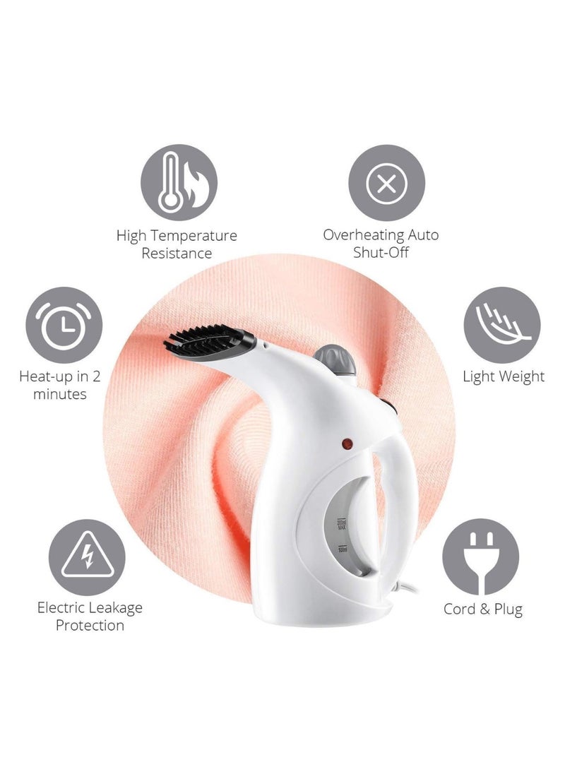 4-in-1 Multi-Purpose Portable Steamer for Face and Clothes – Handheld Facial Steamer, Steam Brush for Garments, Cold and Cough Relief, and Skin Care – Quick Heating, Long Steam Duration, Fabric and Skin Safe