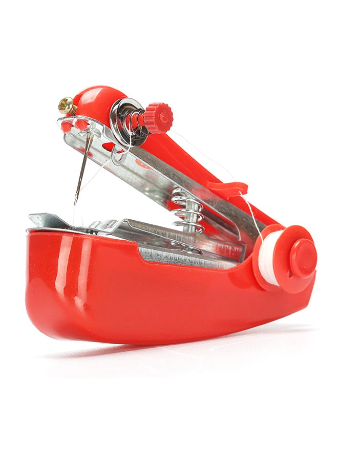 Mini Sewing Machine Manual Portable Convenient Home Essential Red 11x3.8x7.2centimeter Red/White 11x3.8x7.2cm