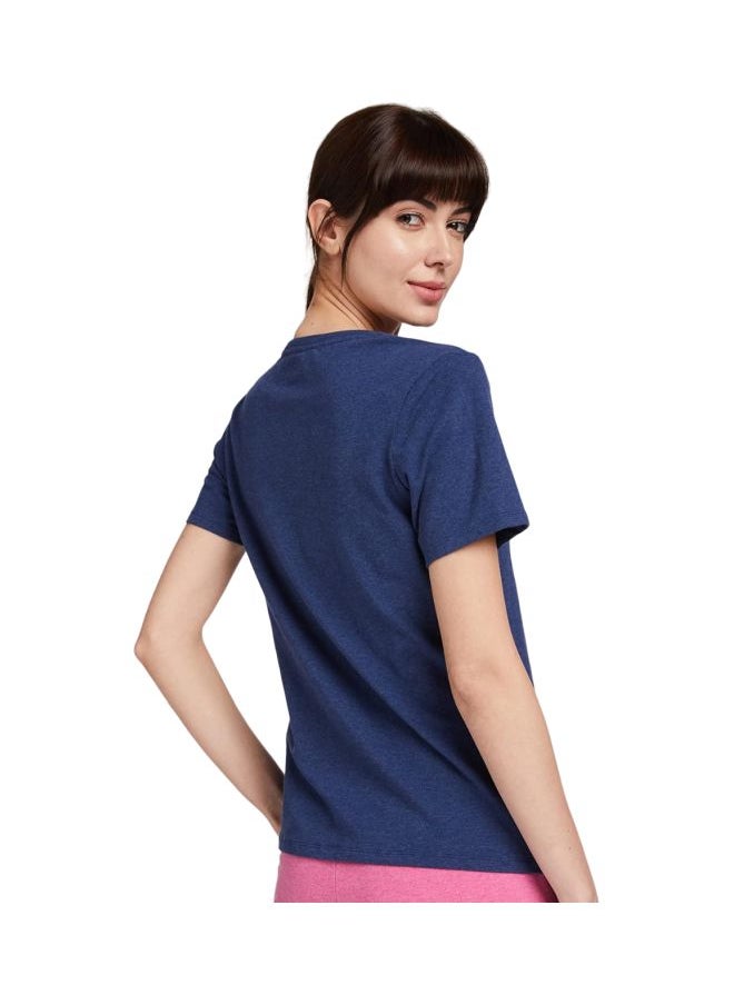 Jockey 1359 Women Super Combed Cotton Elastane Stretch Regular Fit Solid V Neck Half Sleeve T Shirt