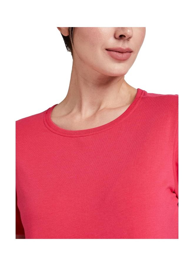 Jockey 1515 Women Super Combed Cotton Elastane Stretch Regular Fit Solid Round Neck Half Sleeve T Shirt