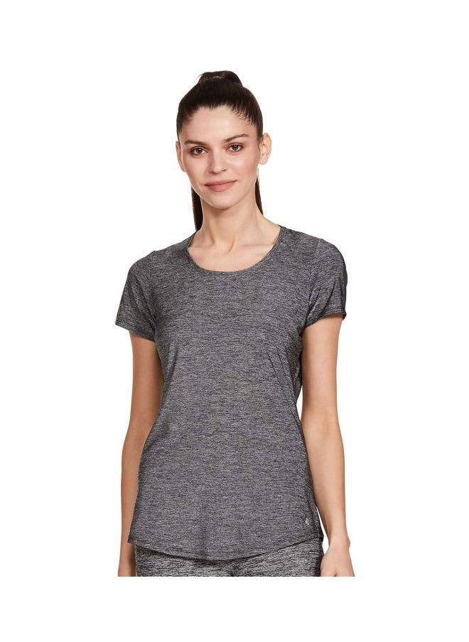 Jockey AP27 Women Tactile Microfiber Elastane Stretch Relaxed Fit T Shirt with StayDry and StayFresh Treatment