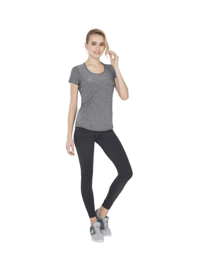 AP27 Women Tactile Microfiber Elastane Stretch Relaxed Fit T Shirt with StayDry and StayFresh Treatment