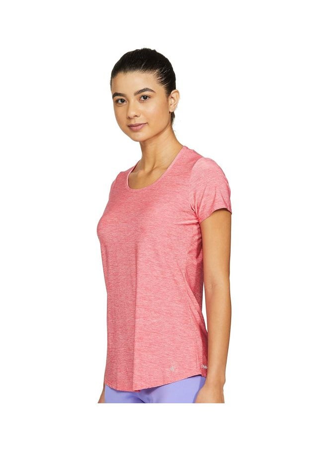AP27 Women Tactile Microfiber Elastane Stretch Relaxed Fit T Shirt with StayDry and StayFresh Treatment