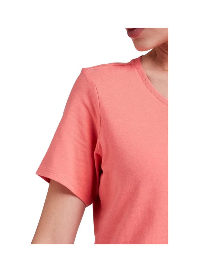 Jockey 1359 Women Super Combed Cotton Elastane Stretch Regular Fit Solid V Neck Half Sleeve T Shirt