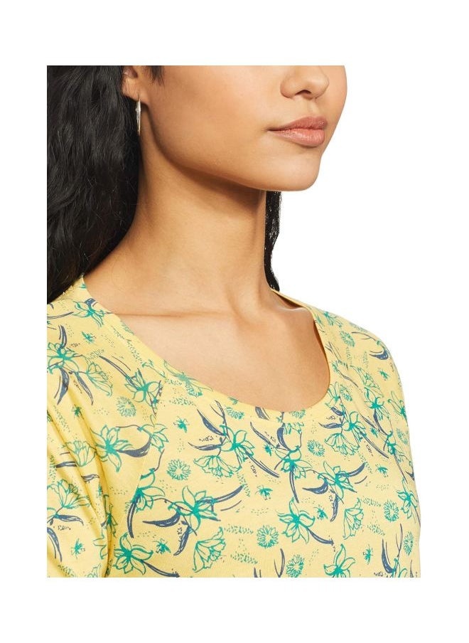 Jockey AW13 Women Micro Modal Cotton Relaxed Fit Printed Round Neck Half Sleeve T Shirt