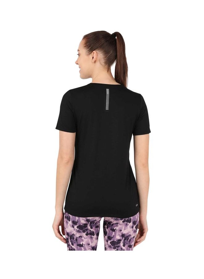 Jockey MW71 Women Microfiber Round Neck Relaxed Fit T Shirt with StayDry and StayFresh Treatment