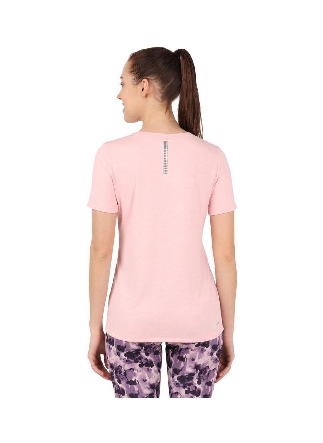 Jockey MW71 Women Microfiber Round Neck Relaxed Fit T Shirt with StayDry and StayFresh Treatment