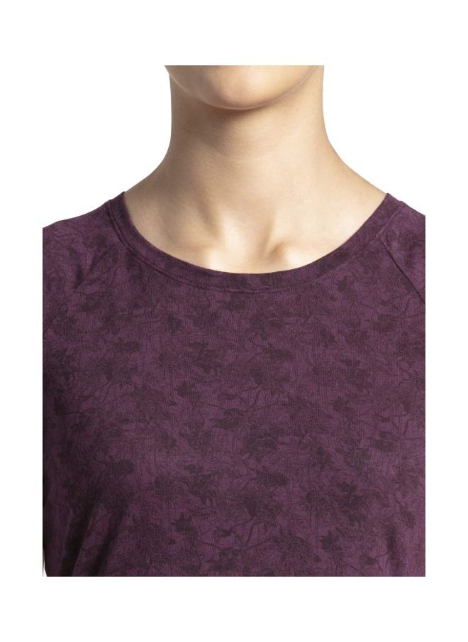 Jockey AW13 Women Micro Modal Cotton Relaxed Fit Printed Round Neck Half Sleeve T Shirt