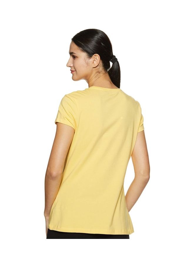 Jockey Women Cotton Round Neck T Shirt 1515 0105 BACRM Banana Cream Large