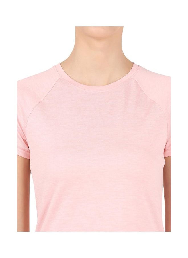 Jockey MW62 Women Microfiber Fabric Relaxed Fit Solid Curved Hem Styled Half Sleeve T Shirt with Stay Fresh Treatment