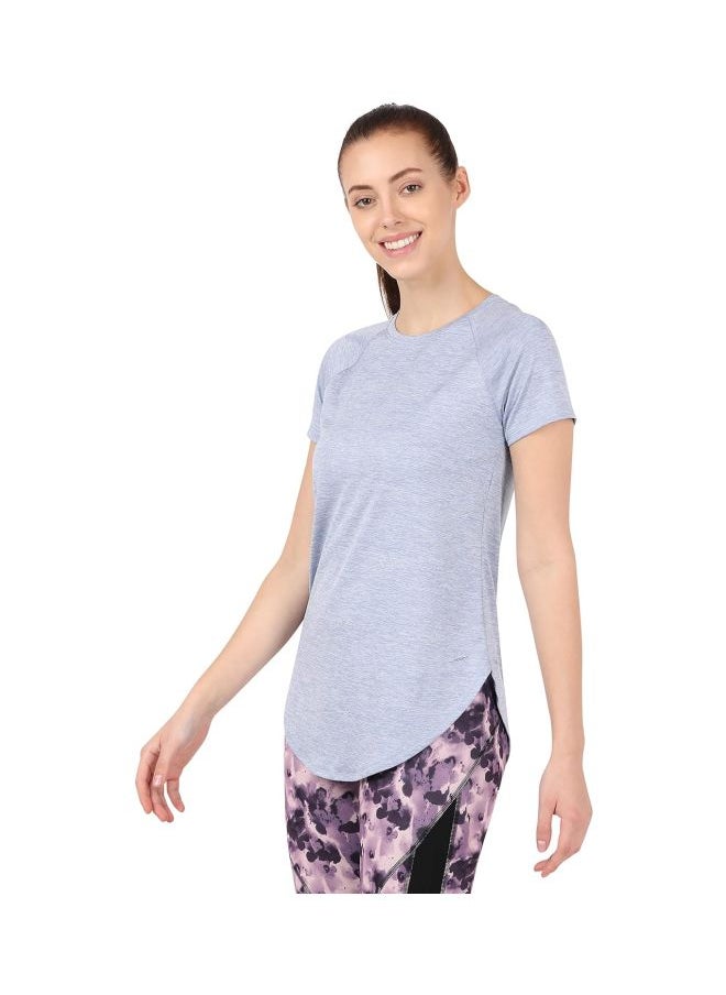Jockey MW62 Women Microfiber Fabric Relaxed Fit Solid Curved Hem Styled Half Sleeve T Shirt with Stay Fresh Treatment