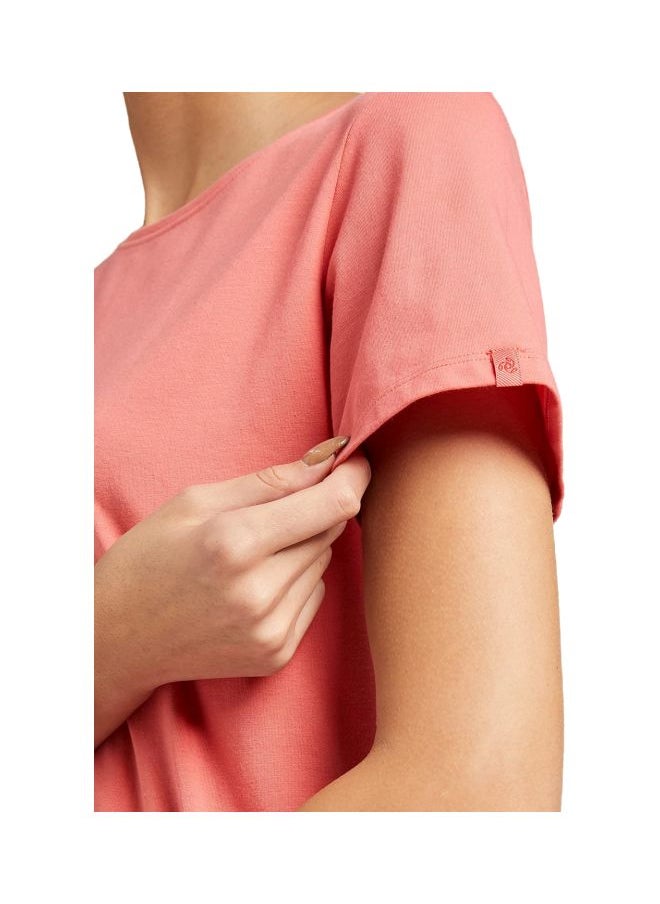 Jockey 1515 Women Super Combed Cotton Elastane Stretch Regular Fit Solid Round Neck Half Sleeve T Shirt