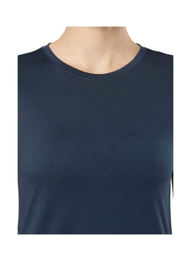 Jockey MW71 Women Microfiber Round Neck Relaxed Fit T Shirt with StayDry and StayFresh Treatment