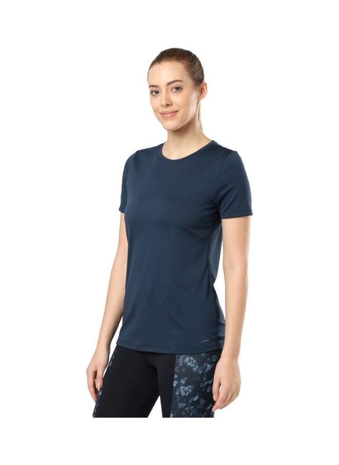 Jockey MW71 Women Microfiber Round Neck Relaxed Fit T Shirt with StayDry and StayFresh Treatment