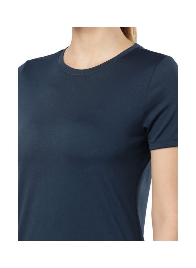 Jockey MW71 Women Microfiber Round Neck Relaxed Fit T Shirt with StayDry and StayFresh Treatment