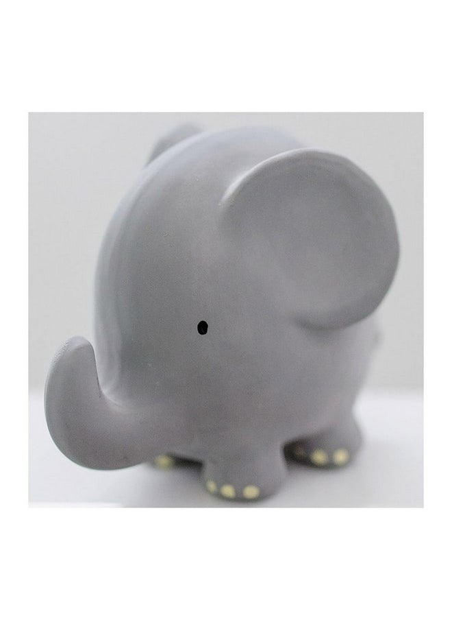 Tikiri 8596007 Natural Rubber Rattle in Gift Box, Elephant Bath Toy, for Babies and Children from 0+ Months