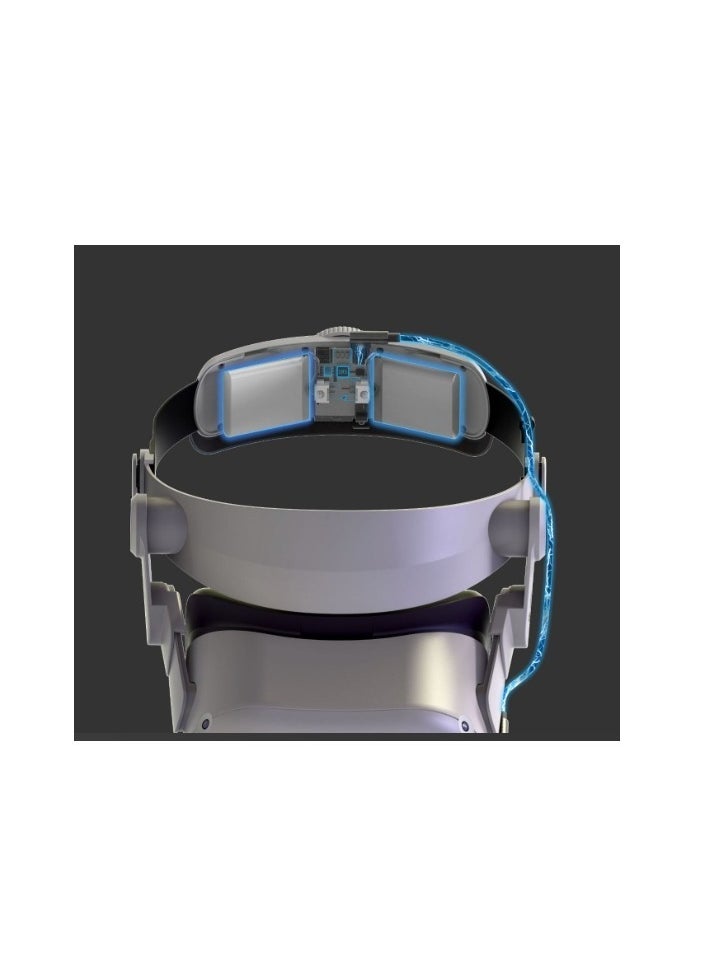 Adjustable Head Strap Compatible with Quest 2 Replacement for Quest 2 Elite Strap Accessories for Enhanced Support and Comfort in VR Suitable for Children and Adults