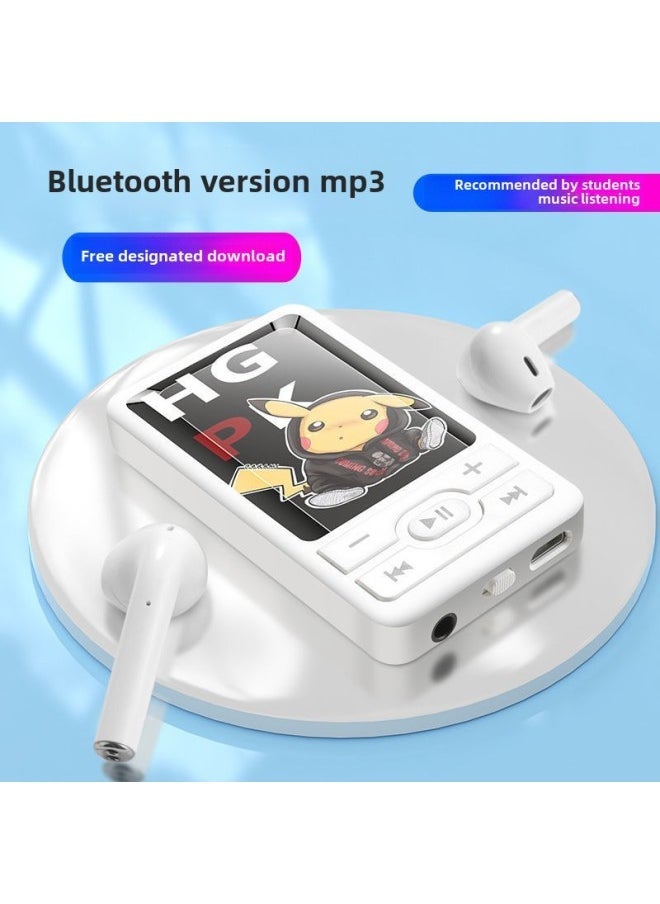 Cartoon Cute Card Mp3 Music Player With Bluetooth Mini Mp3 Student Walkman Gift Mp3-Body Color:A1 Good Luck Full-With Bluetooth-Memory Capacity:32GB (host Ear Line Memory Card OTG Charging Line)