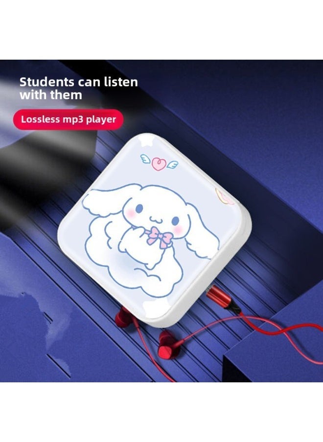 Simple Long Bar Cartoon Sports Mp3 Player Student Portable Music Player Card Set Digital Computer/mp3/mp3-Body Color:Cute Bear-Memory Capacity:Host + 512M (with Card) + Packaging Box, Charging Cable, Headphones