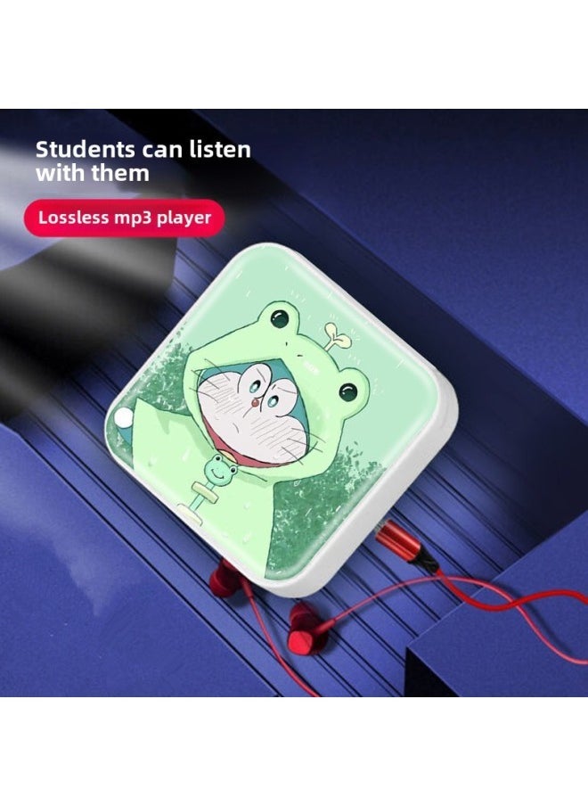 Simple Long Bar Cartoon Sports Mp3 Player Student Portable Music Player Card Set Digital Computer/mp3/mp3-Body Color:Cute Bear-Memory Capacity:Host + 512M (with Card) + Packaging Box, Charging Cable, Headphones
