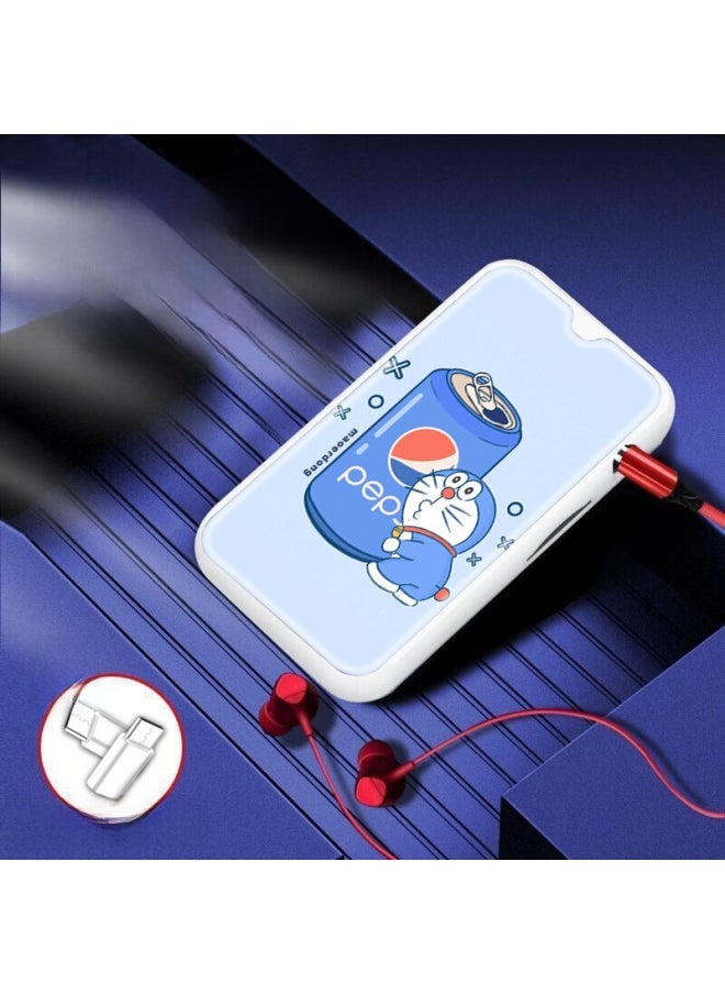 Mini Portable Mp3 Player Card Slot Electroplated In-ear Clip Sport Mp3 Player Compact Size For Students-Body Color:Original God-Bell-Memory Capacity:Host + 8G (with Card) + PackaGinG Box, CharGinG Cable, Headphones