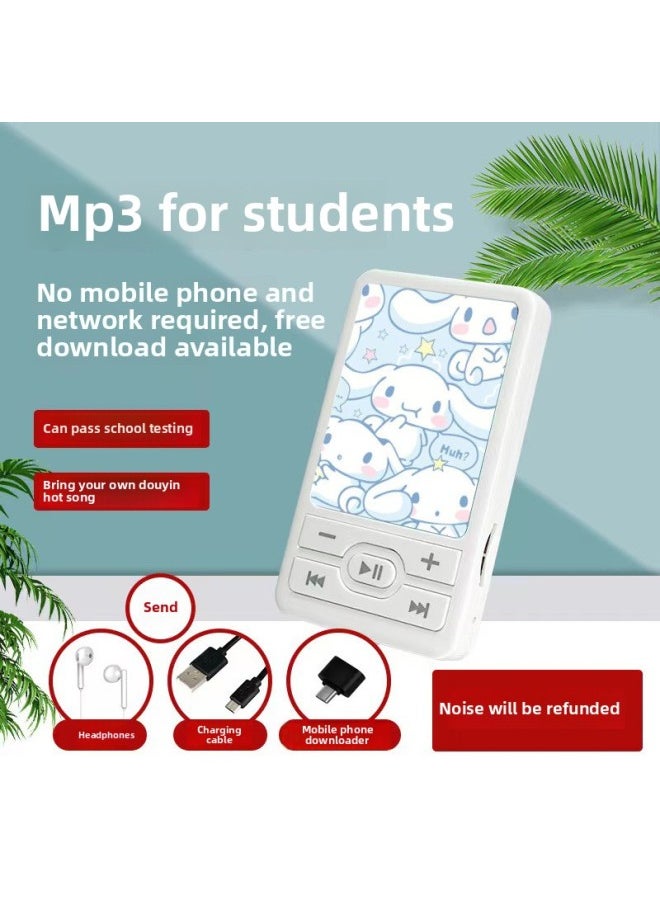 Can Be Put Out For Students To Listen To Songs Artifact Mp3 Walkman Cartoon Mini Portable Music Player-Body Color:Crayon Shin-chan-Memory Capacity:Can Be Placed Externally Mp3 + Full Set Of Accessories + 64g Memory Card
