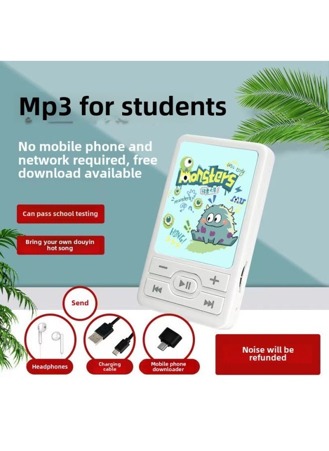 Can Be Put Out For Students To Listen To Songs Artifact Mp3 Walkman Cartoon Mini Portable Music Player-Body Color:Crayon Shin-chan-Memory Capacity:Can Be Placed Externally Mp3 + Full Set Of Accessories + 64g Memory Card
