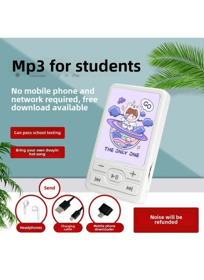 Can Be Put Out For Students To Listen To Songs Artifact Mp3 Walkman Cartoon Mini Portable Music Player-Body Color:Crayon Shin-chan-Memory Capacity:Can Be Placed Externally Mp3 + Full Set Of Accessories + 64g Memory Card
