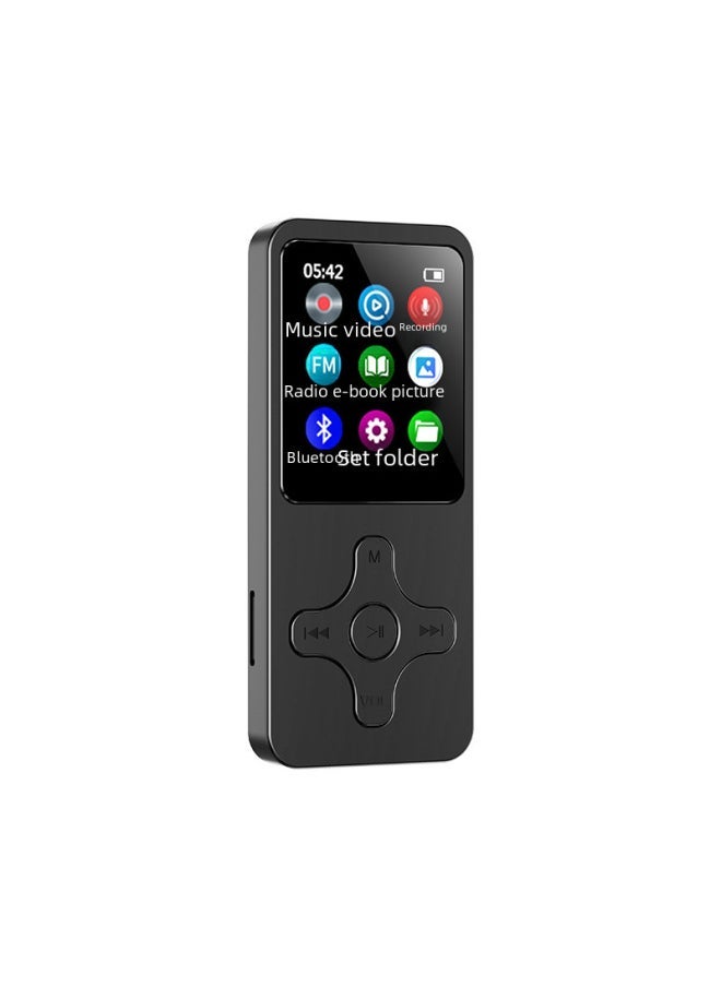 Unique Cross Mp3/mp4 Bluetooth Student Player Portable English Audio Player For Sports Leisure-Body Color:White-Memory Capacity:32GB (Bluetooth FM External)