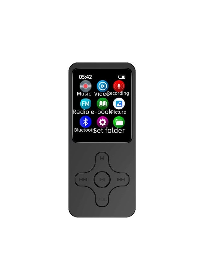 Unique Cross Mp3/mp4 Bluetooth Student Player Portable English Audio Player For Sports Leisure-Body Color:White-Memory Capacity:32GB (Bluetooth FM External)