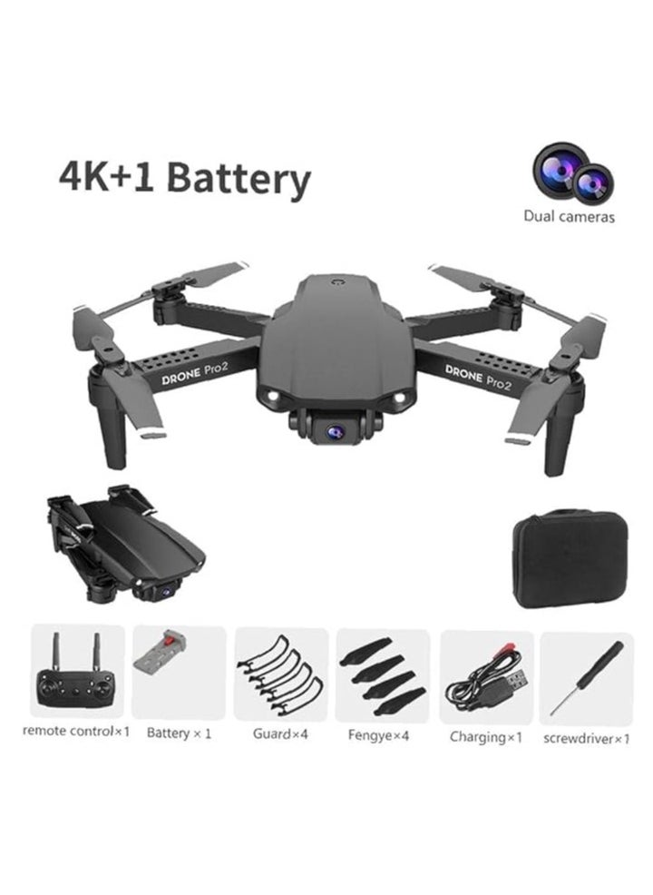 Mini Drone E99 Foldable RC Quadcopter with 4K Dual HD FPV Camera – Compact WiFi Drone with Live Video Transmission, Altitude Hold, Headless Mode, One-Key Start, and 360° Flip – Easy-to-Fly Drone for Beginners, Kids & Adults – Lightweight & Portable Travel Drone