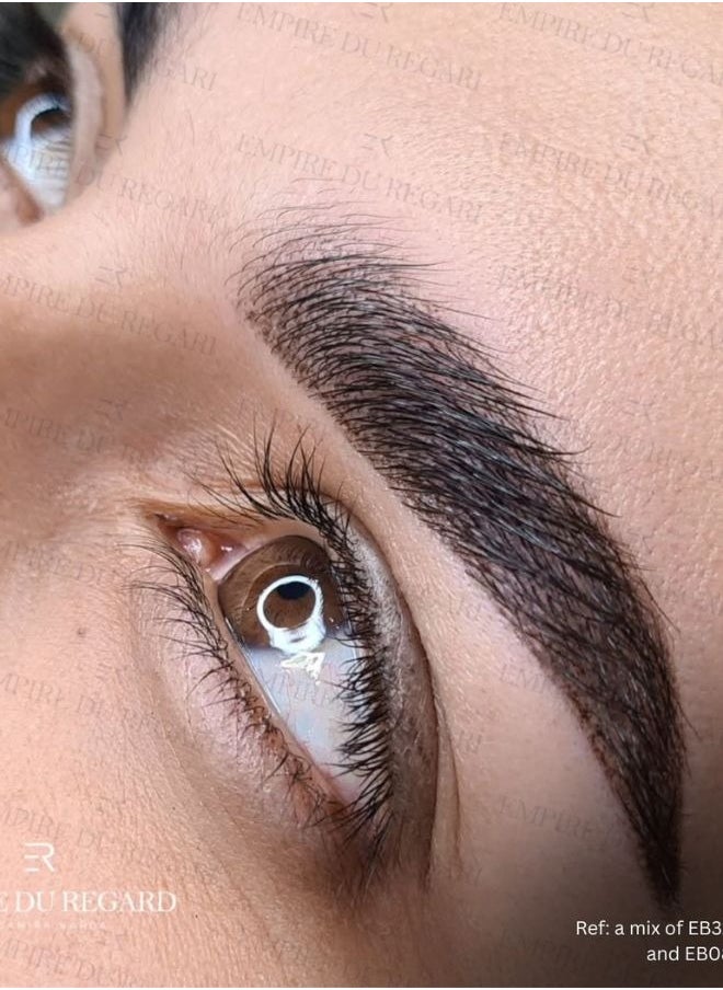 Brow Pigment Airless Color EB08 Dark Brown - Permanent Makeup PMU Professional Tattoo Ink - Vegan 13ml