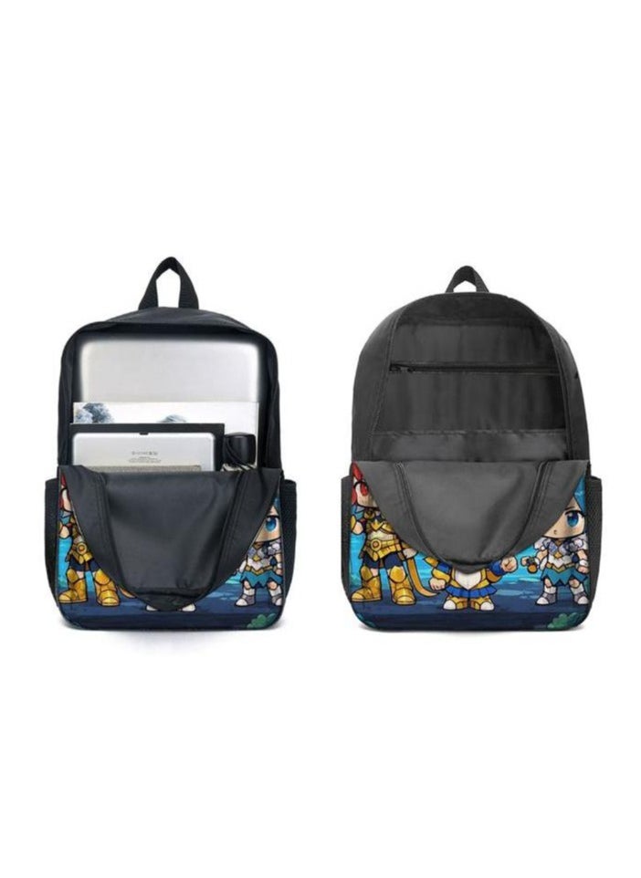 Three-piece set of cartoon characters (schoolbag, for students) - 631
