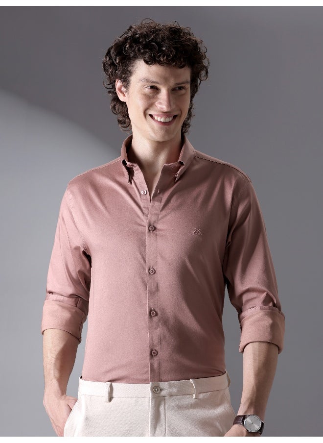 Mauve Pink Satin Shirt