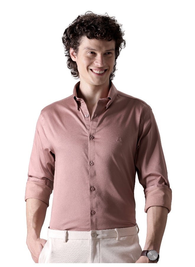Mauve Pink Satin Shirt