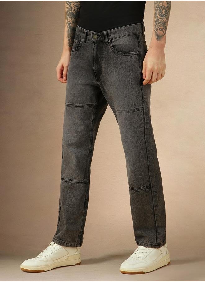 Men’s Relaxed Fit Light Grey Jeans – Casual and Comfortable