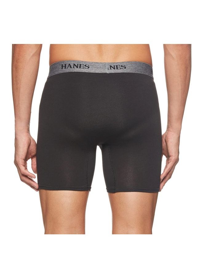 Hanes Mens 4 Pack Ultimate Stretch Boxer Brief B G
