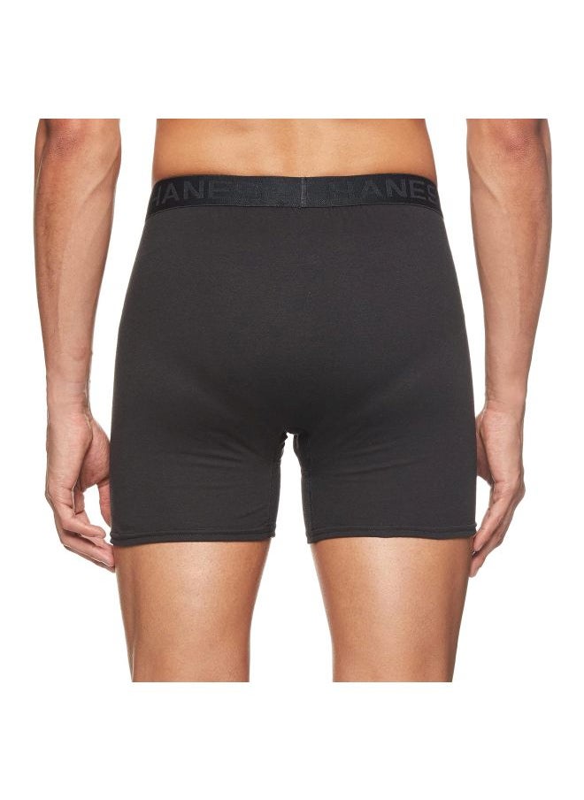 Hanes Mens 4 Pack FreshIQ Comfort Blend Boxer with Comfort Flex Waistband Brief