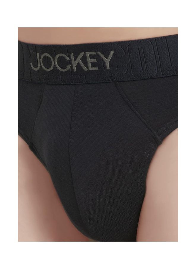 Jockey IC31 Men Supima Cotton Elastane Stretch Solid Brief with Ultra soft Waistband
