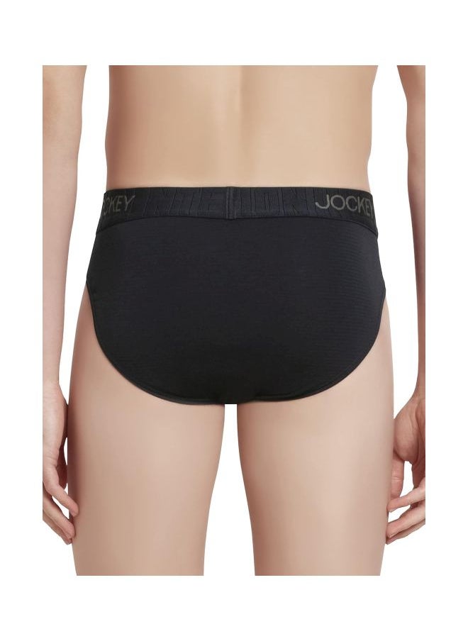 Jockey IC31 Men Supima Cotton Elastane Stretch Solid Brief with Ultra soft Waistband