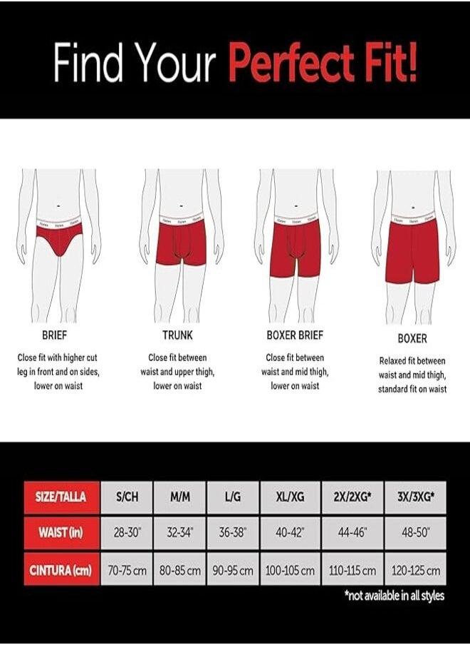 Hanes Originals Men’s Briefs , Stretch Cotton Moisture-Wicking Underwear, Modern Fit Low Rise, Multipacks