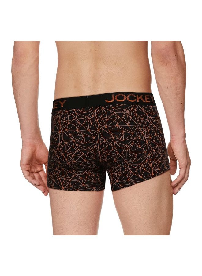 Jockey FP23 Men Super Combed Cotton Elastane Stretch Printed Trunk with Ultra soft Waistband