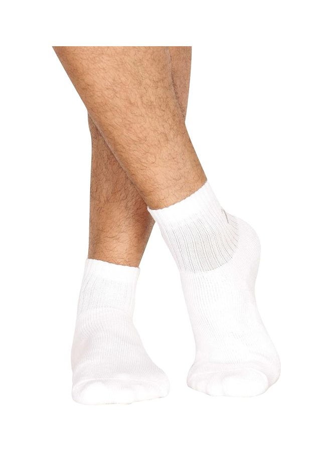 Jockey 7036 Men Compact Cotton Terry Ankle Length Socks With Stay Fresh Treatment